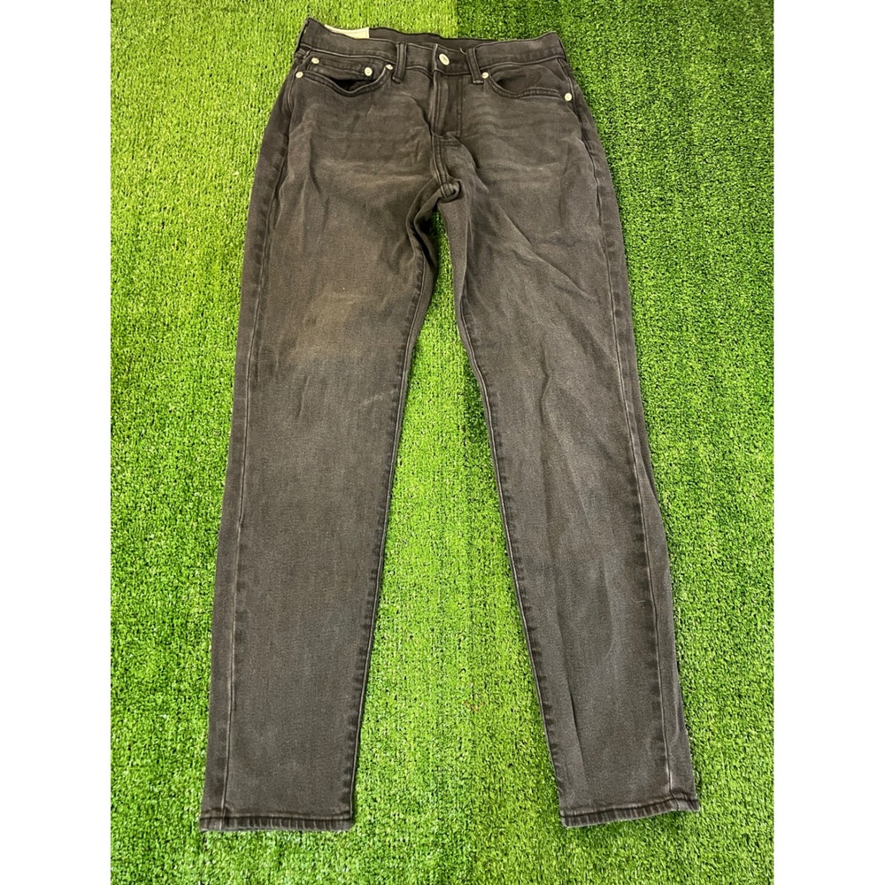 Abercrombie & Fitch Athletic Slim Jeans Faded Black 28x32 Mens Denim Tapered Leg